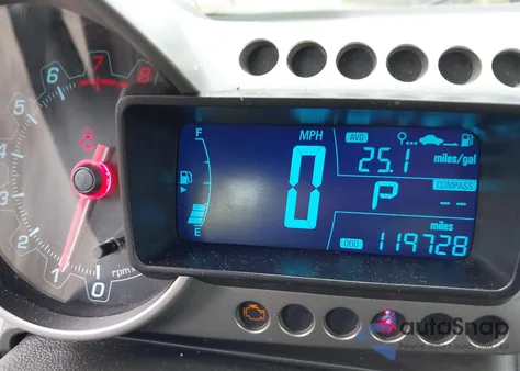 2015 Chevrolet Sonic Ltz Auto из США, поврежденный, VIN 1G1JE5SB5F4188199